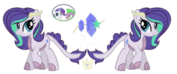 Size: 1280x538 | Tagged: safe, artist:snowphoenix36, derpibooru import, rarity, spike, oc, oc:rare sapphire, dracony, dragon, hybrid, pony, base used, female, interspecies offspring, mare, offspring, parent:rarity, parent:spike, parents:sparity, simple background, transparent background