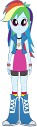 Size: 166x561 | Tagged: safe, artist:liggliluff, artist:rupahrusyaidi, derpibooru import, screencap, rainbow dash, equestria girls, background removed, boots, clothes, high heel boots, shirt, shoes, simple background, skirt, socks, solo, transparent background