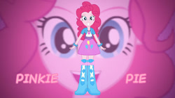 Size: 1244x700 | Tagged: safe, artist:rupahrusyaidi, derpibooru import, edit, pinkie pie, equestria girls, boots, clothes, high heel boots, shirt, shoes, skirt, solo