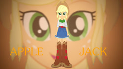 Size: 1244x700 | Tagged: safe, artist:rupahrusyaidi, derpibooru import, applejack, equestria girls, belt, boots, clothes, cowboy boots, cowboy hat, hat, high heel boots, shirt, shoes, skirt, solo