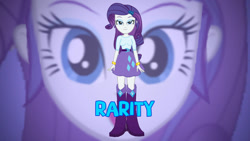 Size: 1244x700 | Tagged: safe, artist:rupahrusyaidi, derpibooru import, rarity, equestria girls, belt, boots, clothes, high heel boots, shirt, shoes, skirt, solo