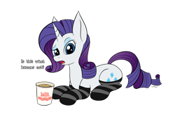 Size: 3630x2568 | Tagged: safe, artist:wapamario63, rarity, pony, unicorn, cup noodles, dialogue, female, flat colors, food, mare, ramen, simple background, solo, transparent background