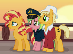 Size: 1024x754 | Tagged: safe, artist:emeraldblast63, artist:limedazzle, derpibooru import, lemon zest, ragamuffin (equestria girls), sunset shimmer, comic:the tale of two sunsets