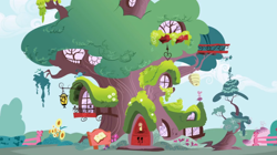 Size: 3107x1735 | Tagged: safe, derpibooru import, screencap, background, golden oaks library, library, no pony, treehouse