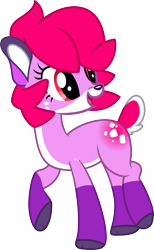 Size: 2000x3254 | Tagged: safe, artist:pilot231, derpibooru import, oc, oc only, oc:dawnfire, deer, pony, deer oc, gift art, show accurate, simple background, solo, transparent background, vector