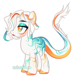 Size: 2364x2460 | Tagged: safe, artist:whohwo, derpibooru import, oc, oc only, pony, base used, female, hoof polish, horns, makeup, mare, simple background, solo, transparent background, unamused