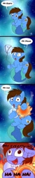 Size: 410x2048 | Tagged: safe, artist:zobaloba, derpibooru import, oc, oc:pegasusgamer, pegasus, pony, comic, earth, flying, moon, pegasus oc, sky, solo, spread wings, sun, text, wings