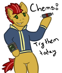 Size: 533x631 | Tagged: safe, artist:hiddenfaithy, derpibooru import, oc, oc only, oc:blaze, earth pony, pony, fallout equestria, bipedal, chems, fallout equestria: uncertain ties, old art is old, silly, simple background, solo, transparent background