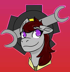 Size: 1300x1348 | Tagged: safe, artist:hiddenfaithy, derpibooru import, oc, oc only, oc:skyfire, pegasus, pony, fallout equestria, bust, cutie mark, fallout equestria: uncertain ties, old art is old, portrait, solo