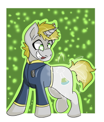 Size: 2041x2384 | Tagged: safe, artist:hiddenfaithy, derpibooru import, oc, oc only, oc:misty sparks, pony, unicorn, fallout equestria, cutie mark, fallout equestria: uncertain ties, foal, old art is old, semi-transparent, simple background, solo