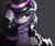 Size: 713x595 | Tagged: safe, artist:kaylemi, derpibooru import, octavia melody, earth pony, pony, clothes, female, gradient background, hat, mafia, mafia octavia, mare, necktie, solo, suit