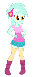 Size: 1490x3344 | Tagged: safe, alternate version, artist:gmaplay, derpibooru import, lyra heartstrings, equestria girls, breasts, female, hand on hip, lyrack, short legs, simple background, solo, transparent background