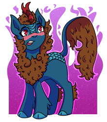 Size: 1000x1131 | Tagged: safe, artist:hiddenfaithy, derpibooru import, oc, oc only, oc:starflame, kirin, pony, blushing, brown mane, commission, old art is old, simple background, solo, transparent background