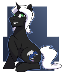 Size: 1148x1321 | Tagged: safe, artist:hiddenfaithy, derpibooru import, oc, oc only, oc:nethlarion, pony, unicorn, semi-transparent, simple background, sitting, solo, transparent background