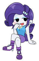 Size: 533x833 | Tagged: safe, alternate version, artist:batipin, derpibooru import, rarity, equestria girls, chibi, friday night funkin', open mouth, rarity peplum dress, simple background, transparent background