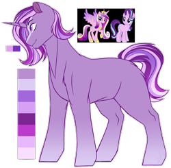 Size: 1174x1149 | Tagged: safe, artist:purplegrim40, derpibooru import, princess cadance, starlight glimmer, oc, pony, unicorn, horn, magical lesbian spawn, male, offspring, parent:princess cadance, parent:starlight glimmer, simple background, stallion, transparent background, unicorn oc