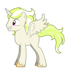 Size: 1920x2082 | Tagged: safe, oc, oc:alabaster shine, alicorn, alicorn oc, fanfic art, male, parent:princess celestia, pony maker, smiling