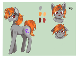Size: 4000x3000 | Tagged: dead source, safe, artist:rainy105, derpibooru import, oc, oc only, oc:darkmind, pony, unicorn, blind, cute, gift art, horn, male, reference sheet, sad, simple background, solo, stallion, surprised, wrong body color, wrong cutie mark