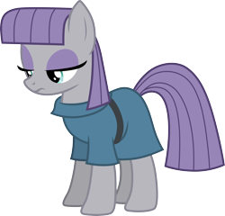 Size: 3126x3000 | Tagged: safe, artist:cloudyglow, derpibooru import, maud pie, earth pony, pony, hearthbreakers, .ai available, female, frown, full body, high res, lidded eyes, mare, simple background, solo, standing, tail, transparent background, vector