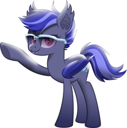 Size: 7687x7766 | Tagged: safe, artist:lincolnbrewsterfan, derpibooru exclusive, derpibooru import, oc, oc:night watch, bat pony, a matter of principals, my little pony: the movie, .svg available, bat ears, bat eyes, bat wings, cute, cute little fangs, eye, facial freckles, fangs, female, folded wings, freckles, heart, heart hoof, lidded eyes, liver spots, looking at you, magenta eyes, mare, movie accurate, moviefied, pink eyes, show moviefied, simple background, slit eyes, smiling, smiling at you, sunglasses, svg, tail, transparent background, two toned mane, two toned tail, underhoof, vector, waving, wings