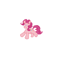 Size: 1000x1000 | Tagged: safe, artist:shiiiny, derpibooru import, pinkie pie, earth pony, pony, chibi, digital art, doodle, female, floating, mare, simple background, smol, solo, white background