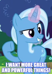 Size: 500x715 | Tagged: safe, derpibooru import, trixie, no second prances, caption, cropped, image macro, text