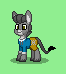 Size: 66x74 | Tagged: safe, artist:dematrix, derpibooru import, oc, oc:rendy bolele, donkey, pony, clothes, green background, male, pixel art, pony town, simple background