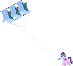 Size: 2573x2330 | Tagged: safe, artist:davidsfire, derpibooru import, starlight glimmer, pony, unicorn, female, high res, kite, magic, magic aura, mare, simple background, that pony sure does love kites, transparent background, vector