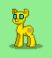 Size: 59x66 | Tagged: safe, artist:dematrix, derpibooru import, pony, geometry dash, geometry dash icon, green background, male, pixel art, pony town, simple background, stallion