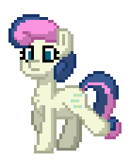 Size: 184x228 | Tagged: safe, derpibooru import, bon bon, sweetie drops, pony, animated, pixel art, pony town, simple background, solo, transparent background, walking