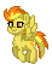 Size: 172x232 | Tagged: safe, derpibooru import, spitfire, pegasus, pony, g4, animated, flying, pixel art, pony town, simple background, solo, transparent background