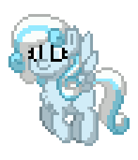 Size: 196x228 | Tagged: safe, derpibooru import, oc, oc:snowdrop, pony, g4, animated, flying, pixel art, pony town, simple background, solo, transparent background