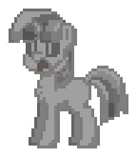 Size: 192x220 | Tagged: safe, derpibooru import, twilight sparkle, pony, g4, derp, petrification, pixel art, pony town, simple background, solo, transparent background