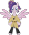 Size: 809x976 | Tagged: safe, artist:westrail642fan, derpibooru import, oc, oc only, oc:shooting star (r&f), pegasus, ponybooru collab 2022, 20th century, anastasia, belt, bipedal, clothes, colored wings, feminism, parent:oc:david wyne, parent:princess cadance, parents:canon x oc, ponytail, rise and fall, shirt, simple background, spread wings, tan shirt, transparent background, trousers, two toned wings, westrail642fan's cadance template, wings