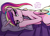 Size: 1862x1342 | Tagged: safe, artist:tsudashie, derpibooru import, princess cadance, alicorn, canterlot wedding 10th anniversary, bed, looking at you, pillow, ponytail, simple background