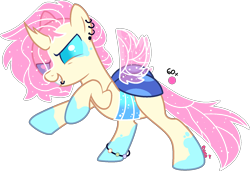 Size: 1628x1111 | Tagged: safe, artist:kurosawakuro, derpibooru import, oc, hybrid, interspecies offspring, magical lesbian spawn, offspring, parent:ocellus, parent:smolder, parents:smolcellus, simple background, solo, transparent background