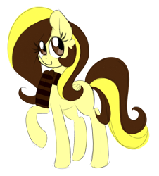 Size: 1280x1417 | Tagged: safe, artist:ladylullabystar, derpibooru import, oc, oc:guylian, pegasus, pony, clothes, female, mare, raised hoof, raised leg, scarf, simple background, solo, transparent background