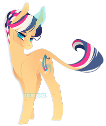 Size: 1789x2120 | Tagged: safe, artist:ryrxian, derpibooru import, oc, oc only, pony, unicorn, eyelashes, female, glowing, glowing horn, horn, leonine tail, mare, offspring, parent:flash sentry, parent:twilight sparkle, parents:flashlight, simple background, smiling, solo, transparent background, unicorn oc