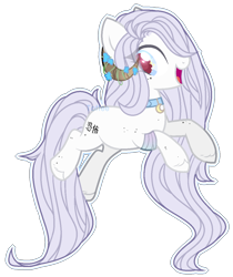 Size: 1058x1258 | Tagged: safe, artist:toffeelavender, derpibooru import, oc, oc only, pony, base used, collar, open mouth, simple background, smiling, solo, transparent background