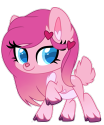 Size: 1191x1432 | Tagged: safe, artist:lupulrafinat, derpibooru import, oc, oc only, earth pony, pony, chest fluff, cloven hooves, ear fluff, ears, earth pony oc, raised hoof, raised leg, simple background, smiling, solo, transparent background