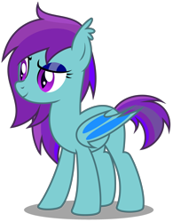 Size: 2650x3400 | Tagged: safe, artist:strategypony, derpibooru import, oc, oc only, oc:skye flite, bat pony, pony, bat pony oc, bat wings, ear tufts, female, mare, multicolored hair, simple background, transparent background, wings