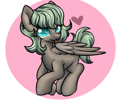 Size: 2600x2200 | Tagged: safe, artist:dumbwoofer, derpibooru import, oc, oc:forest air, pegasus, pony, :p, female, heart, looking at you, mare, simple background, solo, tongue, tongue out, transparent background