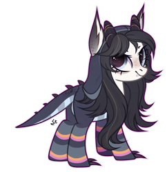 Size: 1920x1985 | Tagged: safe, artist:strangle12, derpibooru import, oc, oc only, pony, base used, clothes, ear fluff, ears, eyelashes, female, hoodie, mare, simple background, socks, solo, striped socks, transparent background