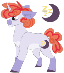 Size: 1318x1516 | Tagged: safe, artist:moonert, derpibooru import, oc, oc only, pony, unicorn, colored hooves, crescent moon, ear fluff, ears, horn, moon, simple background, solo, transparent background, unicorn oc