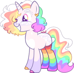 Size: 2151x2118 | Tagged: safe, artist:kurosawakuro, derpibooru import, oc, oc only, pony, unicorn, base used, clothes, female, mare, rainbow socks, simple background, socks, solo, striped socks, transparent background