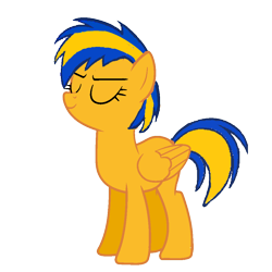 Size: 1000x1000 | Tagged: safe, artist:mlpfan3991, derpibooru import, oc, oc only, oc:flare spark, pegasus, pony, eyes closed, female, mare, simple background, solo, transparent background