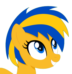 Size: 1140x1177 | Tagged: safe, artist:stephen-fisher, derpibooru import, oc, oc only, oc:flare spark, pony, female, mare, simple background, solo, transparent background