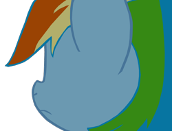 Size: 1050x802 | Tagged: safe, artist:benpictures1, rainbow dash, pegasus, pony, my little pony: the movie, cute, dashabetes, female, implied twilight sparkle, inkscape, looking at someone, mare, open mouth, simple background, solo, transparent background, vector