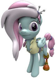 Size: 520x720 | Tagged: safe, artist:topsangtheman, derpibooru import, kerfuffle, pegasus, pony, 3d, looking at you, simple background, solo, source filmmaker, transparent background