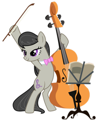 Size: 2207x2716 | Tagged: safe, artist:ponyhd, derpibooru import, octavia melody, earth pony, pony, bipedal, bowtie, cello, female, feminism, high res, mare, musical instrument, octabetes, octavsass, simple background, solo, transparent background, vector